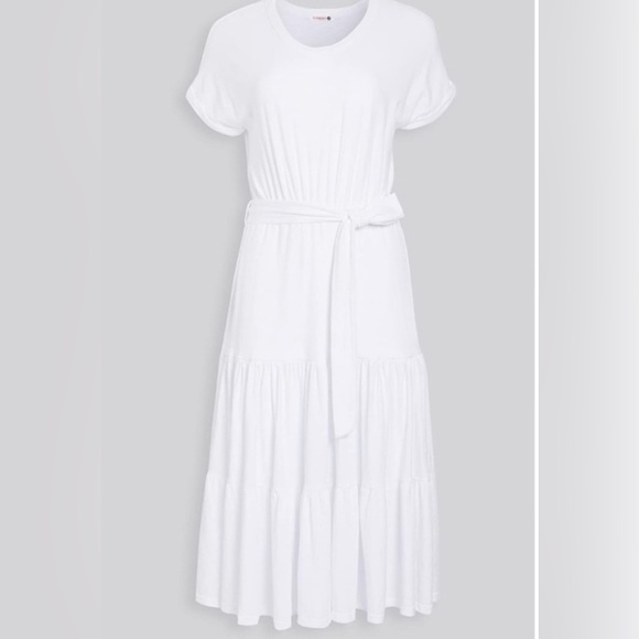 Sundry for Anthropologie Coral Tiered dress , Size 0 - Picture 4 of 4